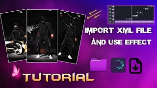 How to Import Xml to alight motion and use beat effect Tutorial 💥 Free fire New Tutorial Video [upl. by Kcaz]