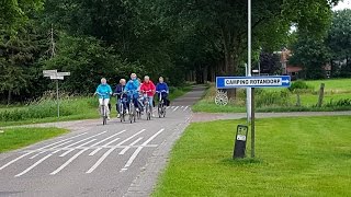 42e Fietsvierdaagse Wolvega fietsen over de Oosterseveldweg Noordwolde fr [upl. by Ised]