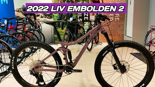 LIV WOMENS MOUNTAIN BIKE 2022 GIANT EMBOLDEN 2 XS PURPLE ASH  WEIGHT [upl. by Callean]