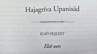 HAJAGRÍVA UPANISAD HANGOSKÖNYV HAJAGRÍVAUPANISAD UPANISADGYŰJTEMÉNY [upl. by Vivien]