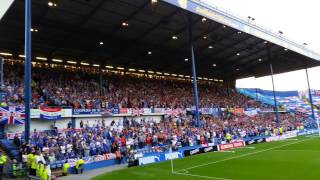 Sheffield Wednesday and Glasgow Rangers Epic rendition of 10 German Bombers [upl. by Letsyrk]