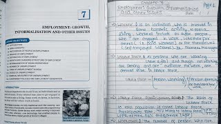 Class12th Economics Chapter 7Growth Informalisation and Other Issuesnotes in description [upl. by Edette216]