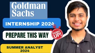 Goldman Sachs Internship 2024  Summer Analyst Program [upl. by Gothart]