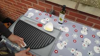 How To Season A Cast Iron Grill Grate [upl. by Eiclehc]