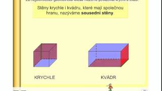 Popis krychle a kvádru Geometrie 3ročník strana 18 úvod [upl. by Bayly]