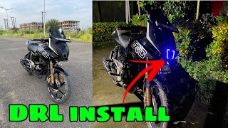 DRL light install on my pulsar220f 🔥🔥 [upl. by Ihc]