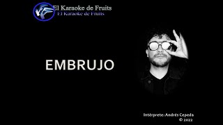 ANDRES CEPEDA EMBRUJO karaoke [upl. by Manard]