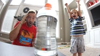 FATHER SON BOTTLE FLIPPING [upl. by Reube]