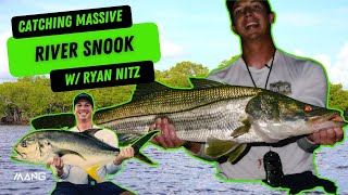 Catching Big River Snook in Jupiter Florida with Capt Ryan Nitz [upl. by Onimixam]