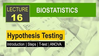 Biostatistics Lecture  16  Hypothesis Testing [upl. by Mor]