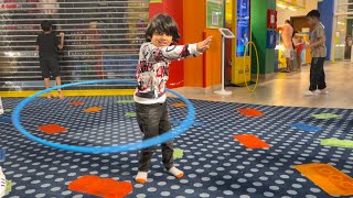 Marwah amp Abdul Rahman Playing with Hoola Hoop  AbdulRahmankAdventures [upl. by Ytinav953]