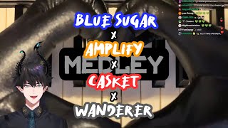 【Ren Zotto】Blue Sugar x Amplify x Casket x Wanderer PIANO MEDLEY【NIJISANJI EN CLIP】 [upl. by Llerrud663]