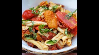 Pasta With Sundried Tomatoes Recipe  Sundried Tomato Pesto Recipe [upl. by Irem]