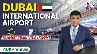 Dubai International Airport Transit time Transit Flights Transit Visa flydubai emirates [upl. by Akeret]