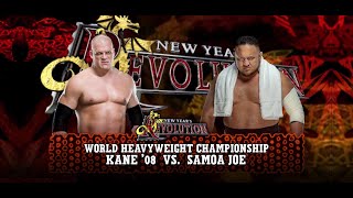 WWE DREAM MATCH  KANE Vs SAMOA JOE  WORLD HEAVYWEIGHT CHAMPIONSHIP [upl. by Reivazx]