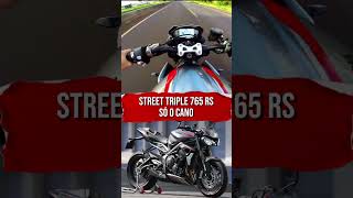 Street triple 765 RS acelerando forte moto motorcycle streettriple [upl. by Nilyahs]