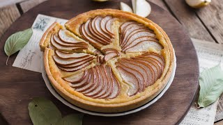 Tarte frangipane aux poires vegan  LHerboriste [upl. by Rex]