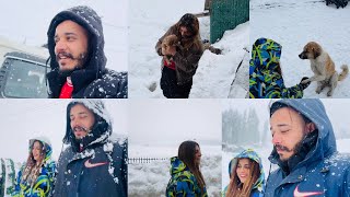 KASHMIR SERIES 2024PART 2😉LIFE CH PEHLI VAR LIVE SNOWFALL DEKHYA🥹EXPERIENCE UNEXPECTED😍 [upl. by Bullion]