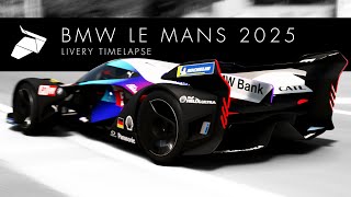 BMW Le Mans Hypercar Livery Creation Timelapse [upl. by Ahsac]