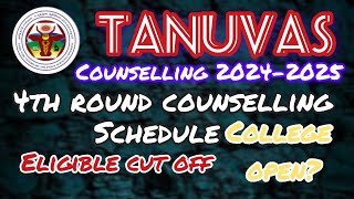 TANUVAS4TH ROUND COUNSELLING 2024CUTOFF SUBSCRIBE [upl. by Baily]