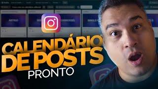 CALENDÁRIO EDITORIAL como criar um CALENDÁRIO DE POSTAGENS para o instagram [upl. by Marjie]