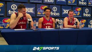 Hunter Dickinson Kevin McCullar and Nick Timberlake discuss Senior Night win over KSU [upl. by Krusche]