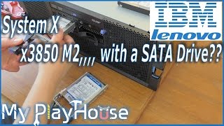 Highend IBM Enterprise x3850 M2 but can it use SATA disk  367 [upl. by Navlys]