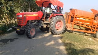 Harman thresher 6 fan tractor video Mahindra SP Plus tractorvideo tractor mahidratractor [upl. by Mun]