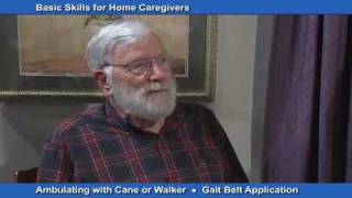 How to help someone walk safely with a cane or walker [upl. by Ariom]