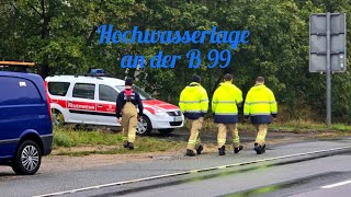 Hochwasserlage an der B99 16092024 [upl. by Saber847]