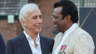 Watch Martina Navratilova inducts Leander Paes into 2024 International Tennis Hall of Fame [upl. by Wylma25]