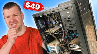 Buying a BROKEN 49 Gaming PC On Facebook Marketplace [upl. by Seroled]