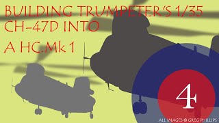 Trumpeters 135 Chinook 47D built into a HC Mk 1 Part 4 [upl. by Eahsal]