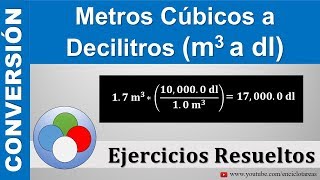 Metros CÃºbicos a Decilitros m3 a dl [upl. by Lehplar270]