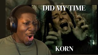 AFRICAN AMERICAN REACTING TO KORN  DID MY TIME  KORN  EPIC REACTION [upl. by Relyt]