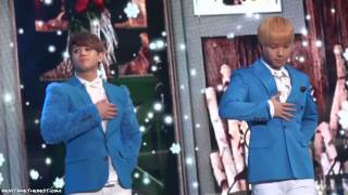 Fancam Yoseob Dramatic Blue 121229  Tearfully Beautiful SBS Gayo Daejeon [upl. by Llereg]