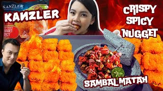 BARU MUKBANG SPICY KANZLER CRISPY CHICKEN NUGGET DAN SAMBAL MATAH COMBO PEDAS [upl. by Erich]