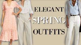 Elegant Spring Outfits for 2021  Classy Outfits for Well dressed Women [upl. by Tengdin]