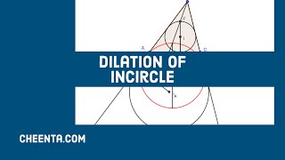 Dilation of Incircle to Excircle  Simulated  Math Olympiad Geometry  Diameter of Incircle Lemma [upl. by Kramer]