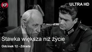 Stawka Większa Niż Życie 1968  4K  Odcinek 12  Kultowy Polski Serial  Hans Kloss  Za Darmo [upl. by Eillod]