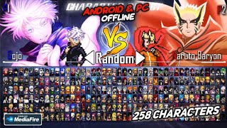 BEST‼️ANIME MUGEN V3  258 Characters ANDROID amp PC Offline [upl. by Attenaej]