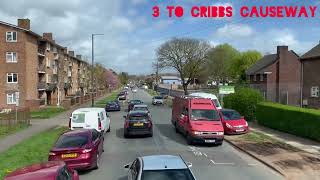 First bus Bristol No 3 to Cribbs CausewayNew route 0704 please share and subscribe [upl. by Veron861]