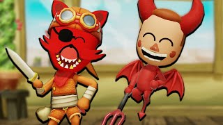 FOXY AND BALLOON BOY JOIN THE TEAM  FNAF BUT ITS MIITOPIA PART 7 [upl. by Cinelli116]