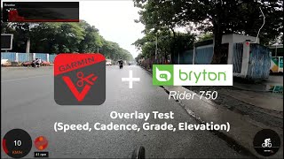 Virb Edit Overlay using Bryton Rider 420  GoPro Hero 7 Cycling Test [upl. by Robinson480]