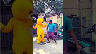 Funny longi dance with teddy subscribe funny like [upl. by Vastah]