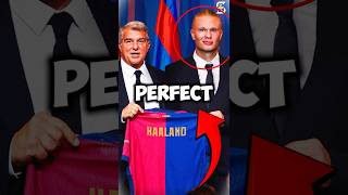 🤯 ERLING HAALAND FINAL TRANSFER TO BARCELONA haaland barcelona football [upl. by Johen]