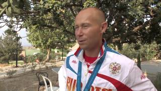 Interview RUS of Vasily Mosin  Nicosia 2013 ISSF World Cup [upl. by Martina754]