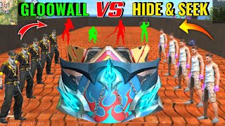 Gloowall Skin Fight And Hide amp Seek In Peak 😈 Noob vs Pro Hide amp Seek Challenge  Garena Free Fire ⚡ [upl. by Ahsiadal]