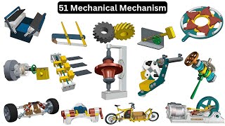 Explore 51 Mechanical Mechanisms A Comprehensive Engineering Showcase [upl. by Erasaec]