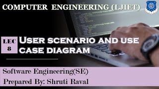 Lec08User Scenario and Use Case Diagram  Software Engineering  Computer Engineering [upl. by Anined]